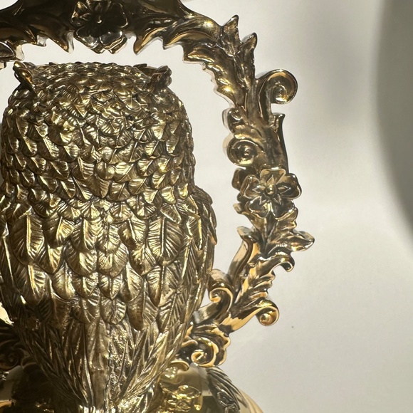 Bath & Body Works Golden Owl 3- Wick Candle Holder Fall Home Décor or Present - Picture 6 of 7